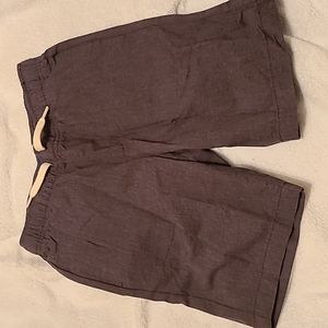 Boys dark gray chambray shorts